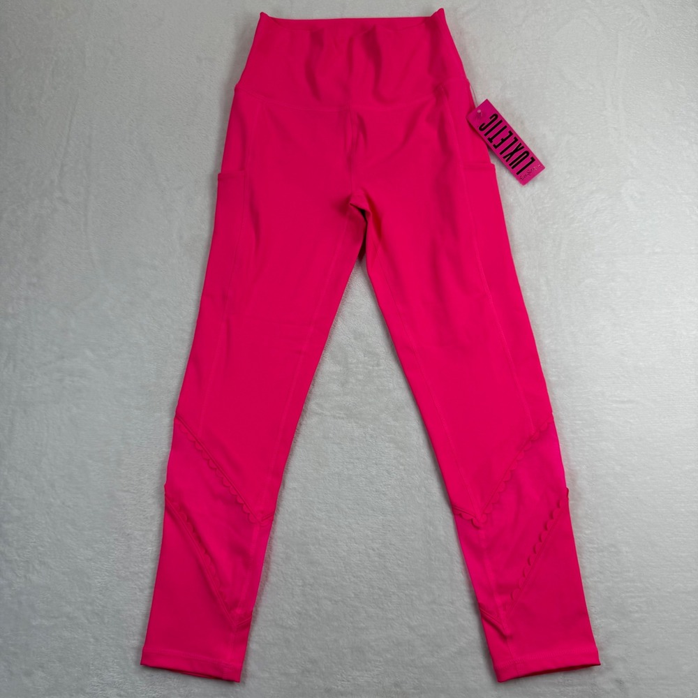 Lilly Pulitzer Luxletic South Beach High Rise Leggings Pink Grenadine 011609 S‎